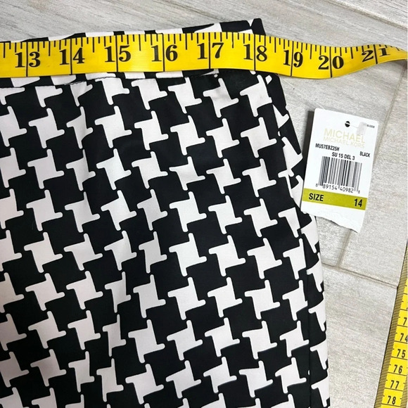 Michael Michael Kors Mixed Geometric Black and White Skirt, Women’s Size 14 - Picture 6 of 7
